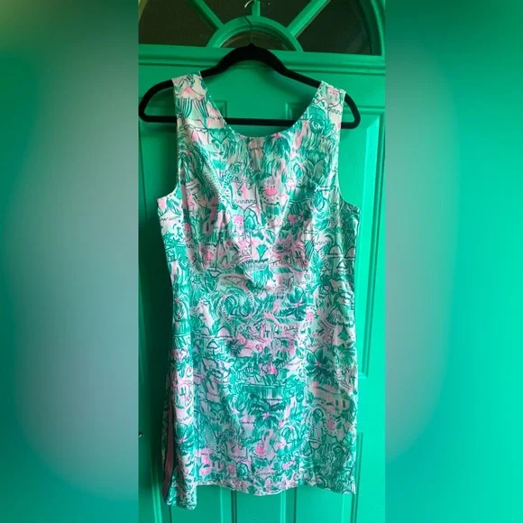 NWT Lilly Pulitzer Mila Stretch Shift - Camelflage - 16 - Picture 1 of 5